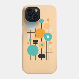 Mid Century Modern Abstract 22 Orange Phone Case