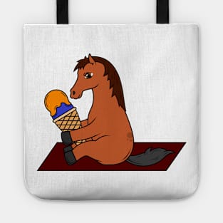 Horse with Waffle Ice Cream Tote