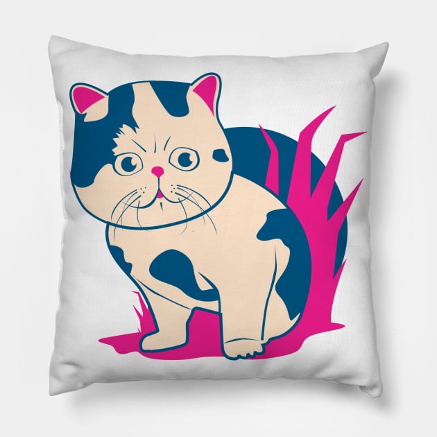 Fat Cat Pillow by angsabiru