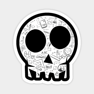 Teacher sugar skull halloween Magnet