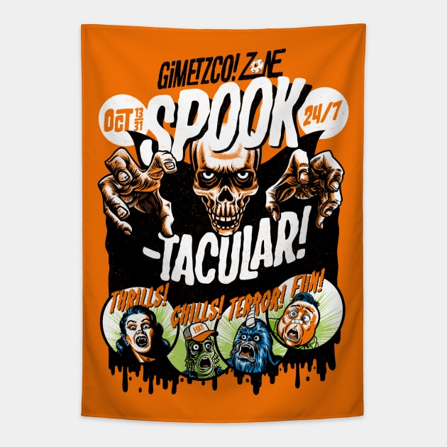 G’Zap Spooktacular Tapestry by GiMETZCO!