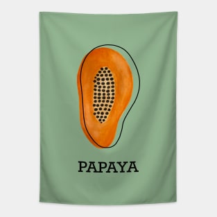 Papaya Fruit Tapestry