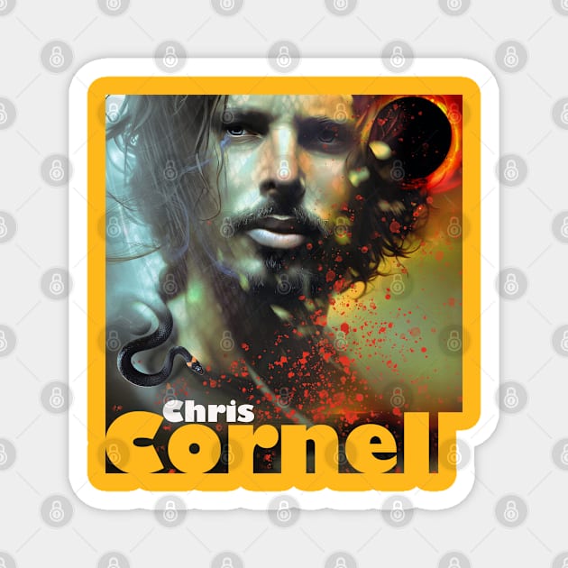 Chris Cornell Black Hole Sun Magnet by IconsPopArt