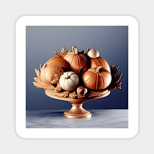 Elegant Autumn Still Life Magnet