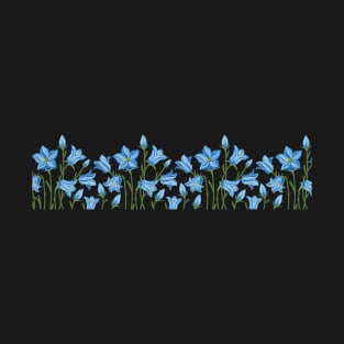 Virginia Bluebell Blue Flowers - State Flower Floral Art T-Shirt