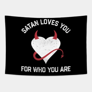 Satan Loves You Tapestry