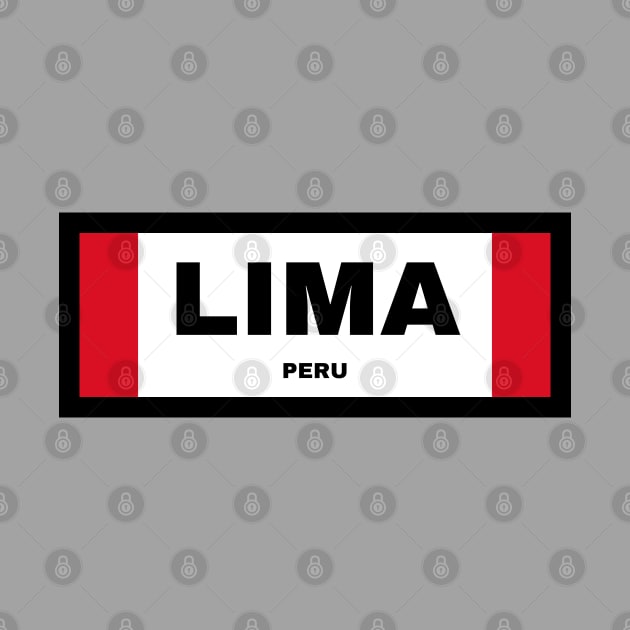 Lima City in Peruvian Flag by aybe7elf