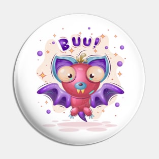 Cartoon Candy Bat. Pin