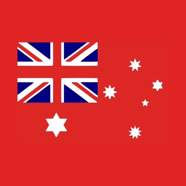 1901 Australian federation peoples land flag 3:2 ratio by pickledpossums