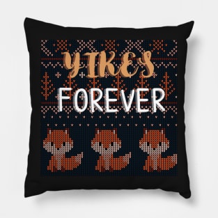 Little Misfortune Yikes Forever Benjamin Ugly Christmas Sweater Pillow