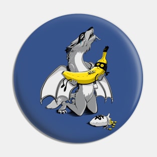 Dragonwolf & the Banana Bandit Pin