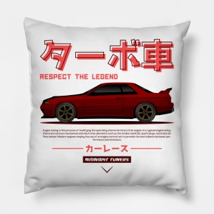 Red JDM GTR R32 Legend Pillow