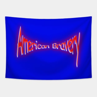 American Bravery Red White & Blue Tapestry