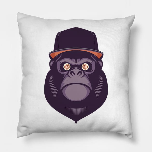 Magic Monkey Pillow by mertkaratay