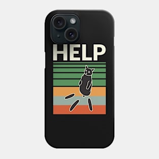 Vintage Funny Cat Cucumber Meme Phone Case