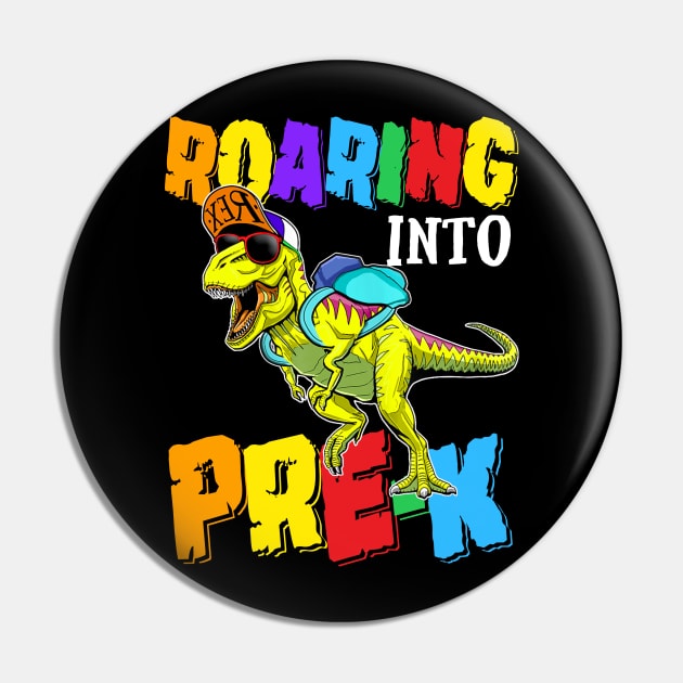 Roaring Into Pre-k Dinosaur Back To School Pin by bunnierosoff21835