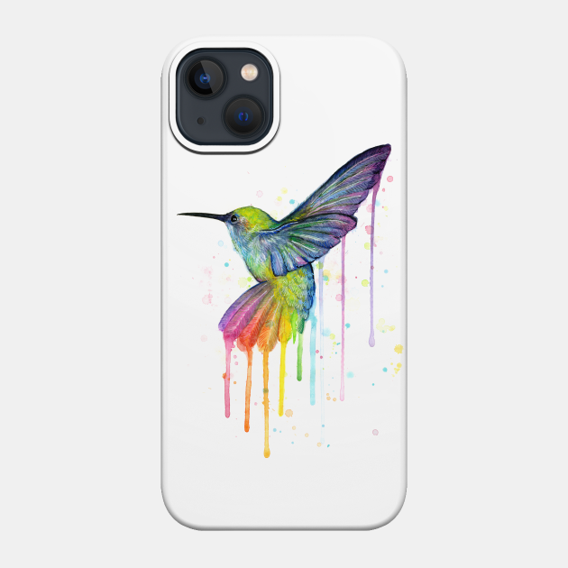 Rainbow Hummingbird - Animal - Phone Case