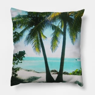 Palm tree photo Key West Florida blue sky palmtree landscape USA nature lovers Pillow