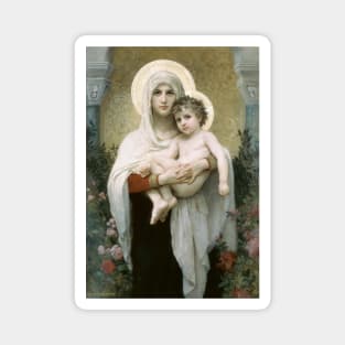 The Madonna of the Roses - Bouguereau Magnet