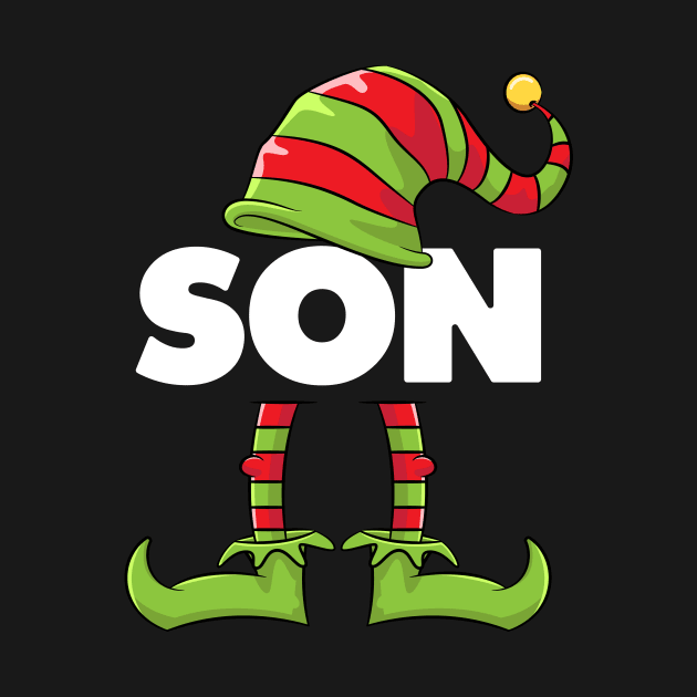 Son Elf Funny Matching Christmas Costume Family by teeleoshirts