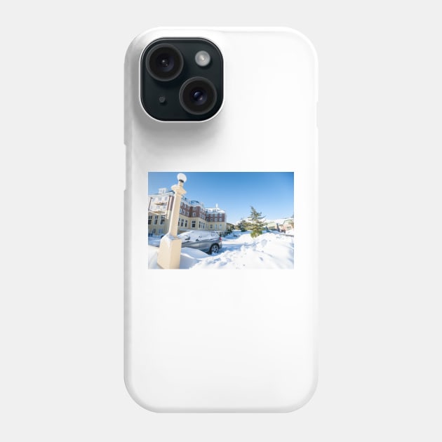 Blue sky after snow fall. Phone Case by brians101