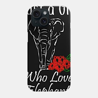 Just a Girl Who Loves Elephants Phone Case