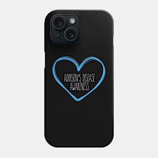 Addison's Disease Awareness Heart Support Phone Case