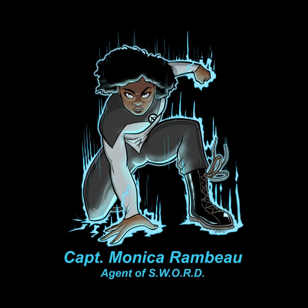 Capt. Monica Rambeau: Agent of S.W.O.R.D. by elliotcomicart