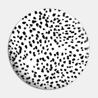 Nadia - Black and White, Animal Print, Dalmatian Spot, Spots, Dots, BW iPhone Case & Cover Pin