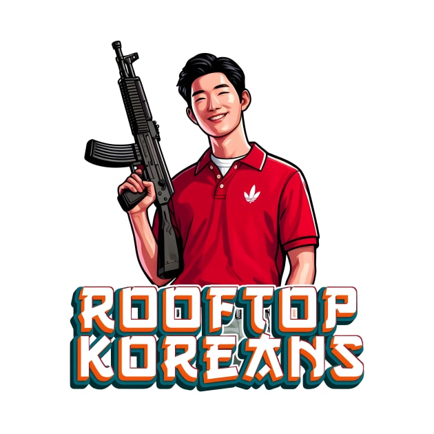 Rooftop Koreans by Rawlifegraphic