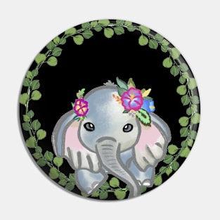 Cute Baby Elephants Pin