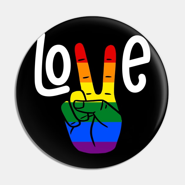 Love lgbt peace hand sign Pin by Dianeursusla Clothes