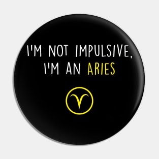 Aries Funny Pin