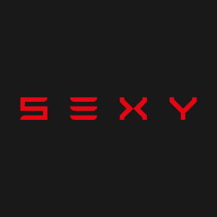 S3xy | sexy | Tesla | Red Print T-Shirt
