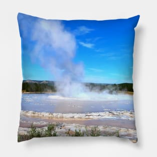 Large Steaming Geyser Pillow