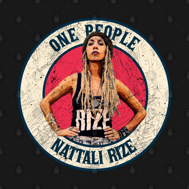 Retro Style Fan Art Design  Reggae Music Nattali Rize // One People by rido public