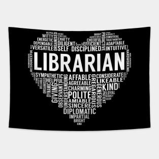 Librarian Heart Tapestry