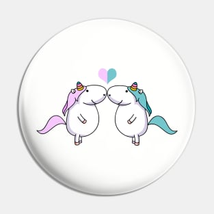 Unicorn couple love Pin