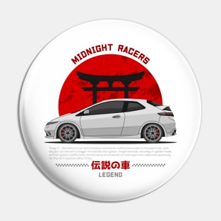 Midnight Racer White FN2 JDM Pin