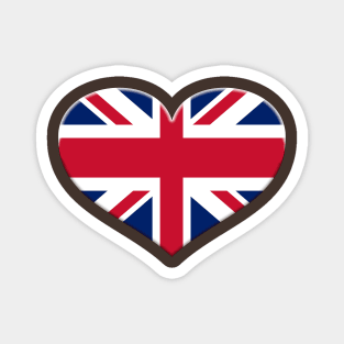 I Love Great Britain - Heart Union Jack Magnet