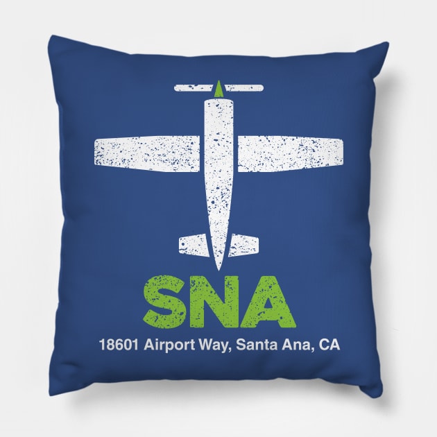 Santa Ana, Orange County Airport Pillow by Venue Pin