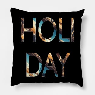 Holiday lover summer vacation typography Pillow