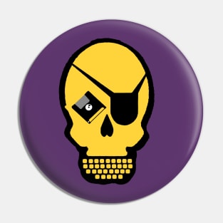 Hackers Skull Pin
