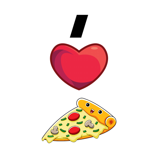 i LOVE PIZZA by B-shirts