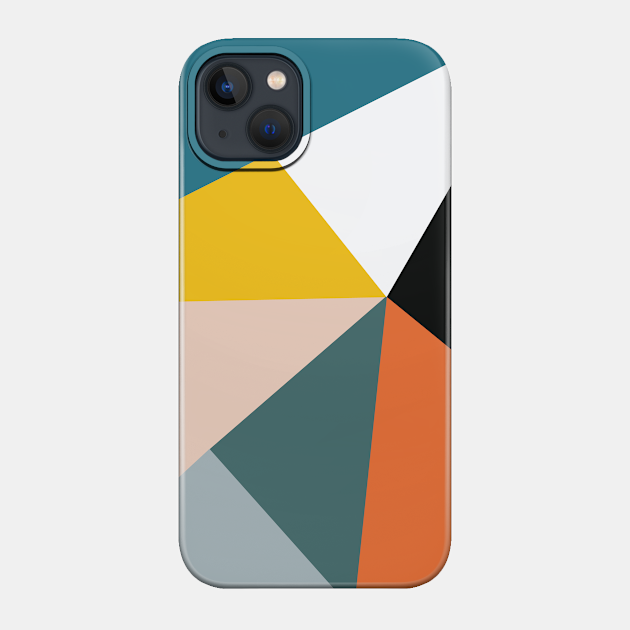 Geometric abstract triangles - Geometric Patterns - Phone Case