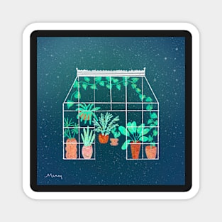 Starlight Greenhouse by MarcyBrennanArt Magnet