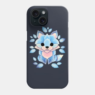 Ice fox of leaves Phone Case