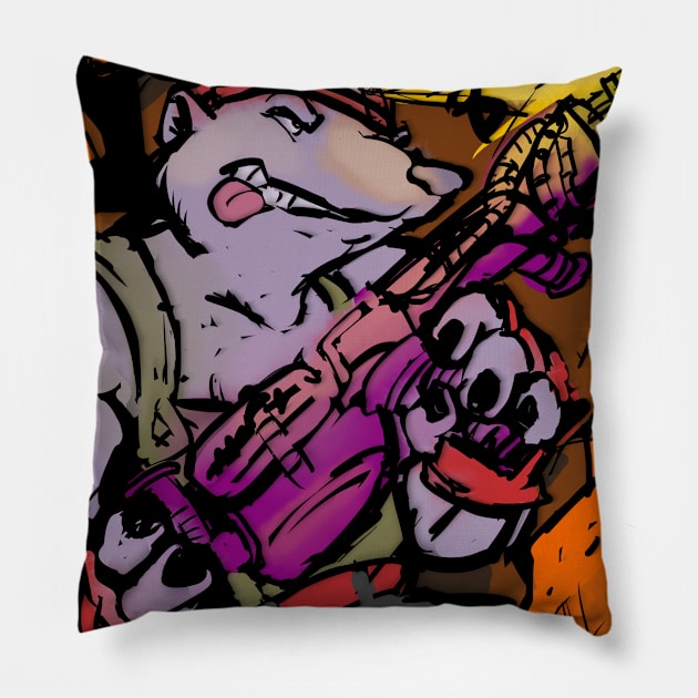 Diggin' it like a Dirtbag Pillow by cosmosjester