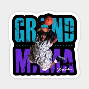 Grandmama Larry Johnson Magnet