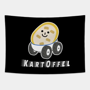 German Pun Kart Karoffel Potato KartOffel Go-Kart Tapestry